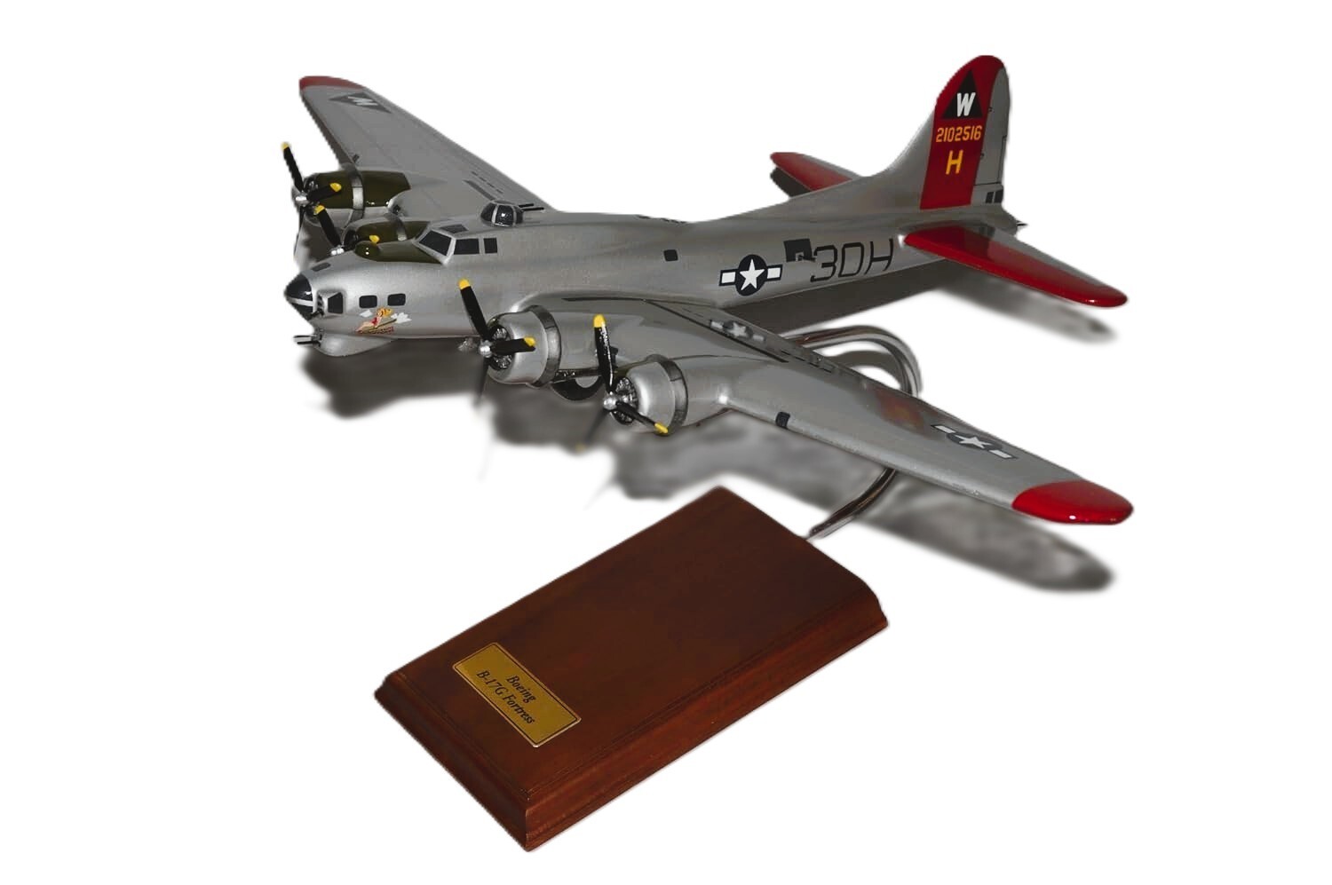 USAAF Boeing B-17 Fortress Aluminum Overcast Desk Top Model 1/54 WW2 SC Airplane