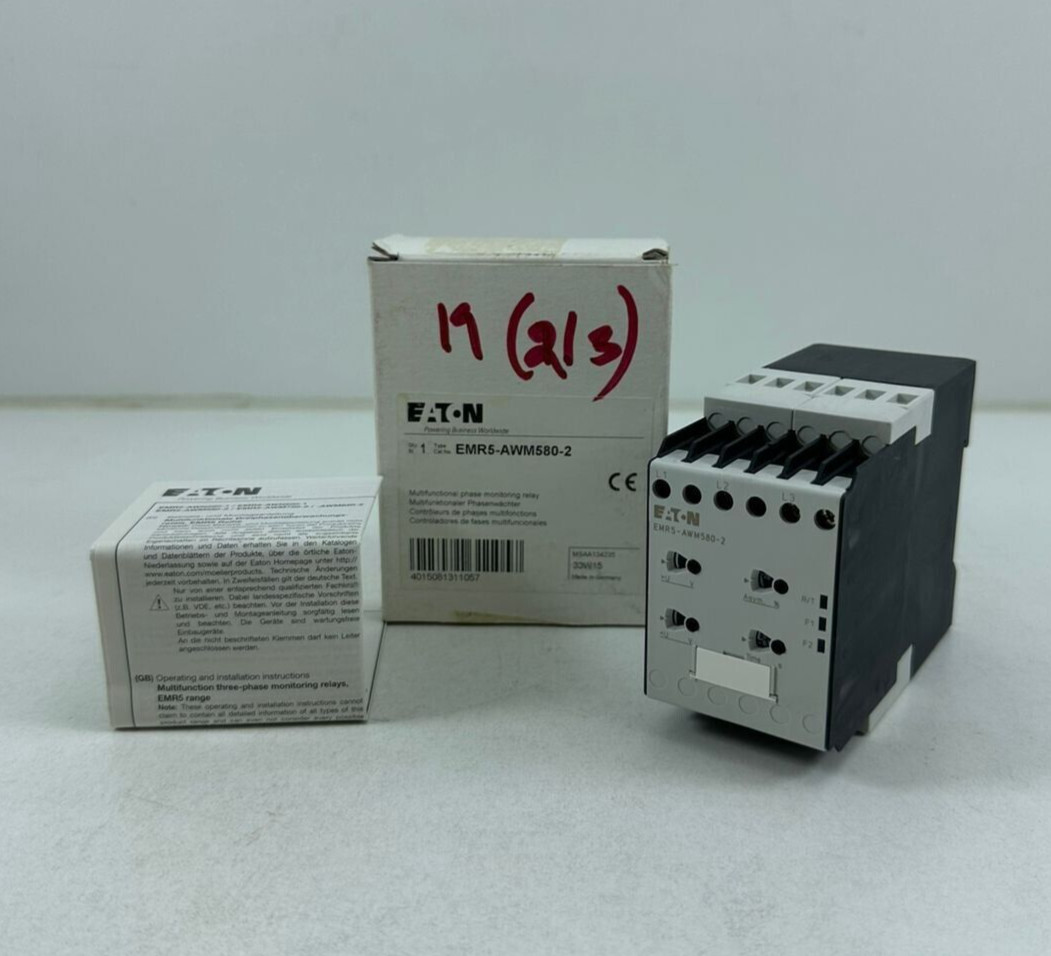 EATON EMR5-AWM580-2 MULTIFUNCTIONAL PHASE MONITORING RELAY