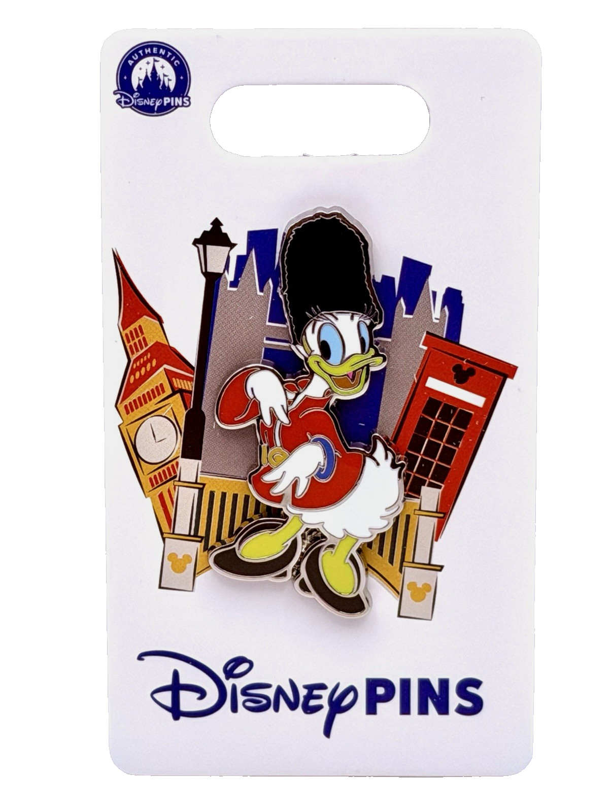 Disney Store UK Exclusive Classics London Pin 2026 Royal Guard Daisy Duck