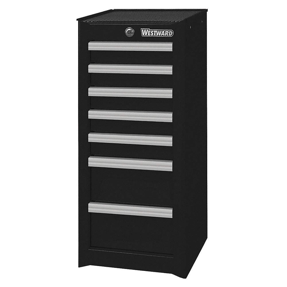 WESTWARD 32H865 Powder Coated Black,Light Dty,Side Cbint 32H865