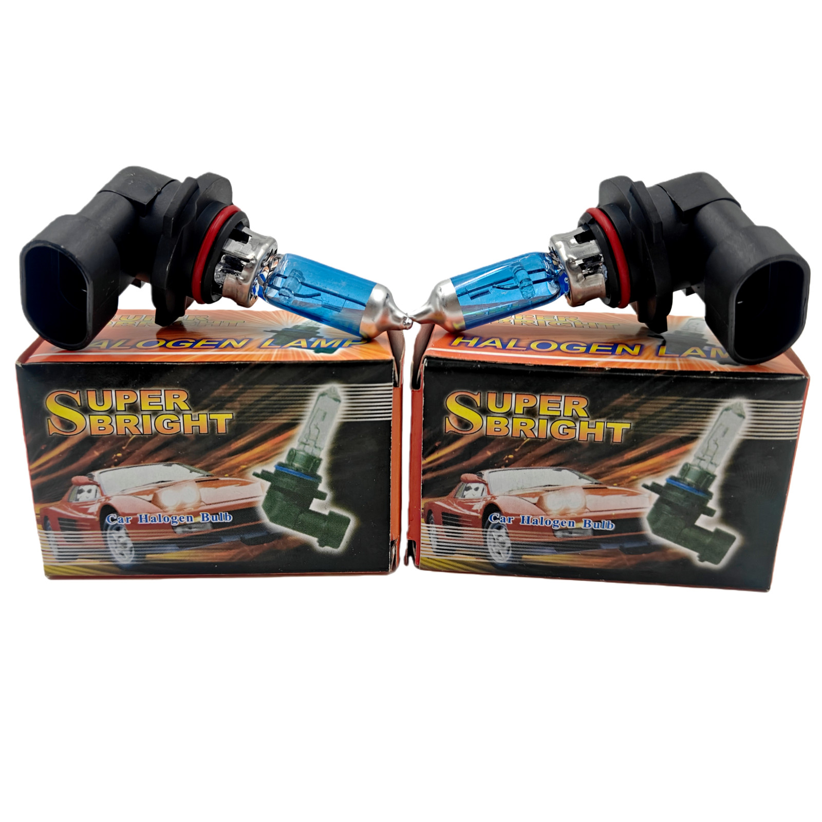 2x 9005/HB3 Halogen 100W High Beam Car Headlight Bulb Bright White Glass NEW