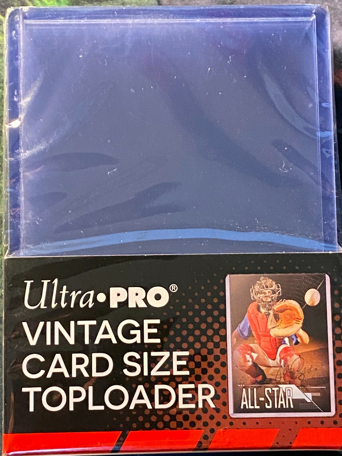 (25)Ultra Pro Vintage TOPLOADER Clear Holds 2-5/8\