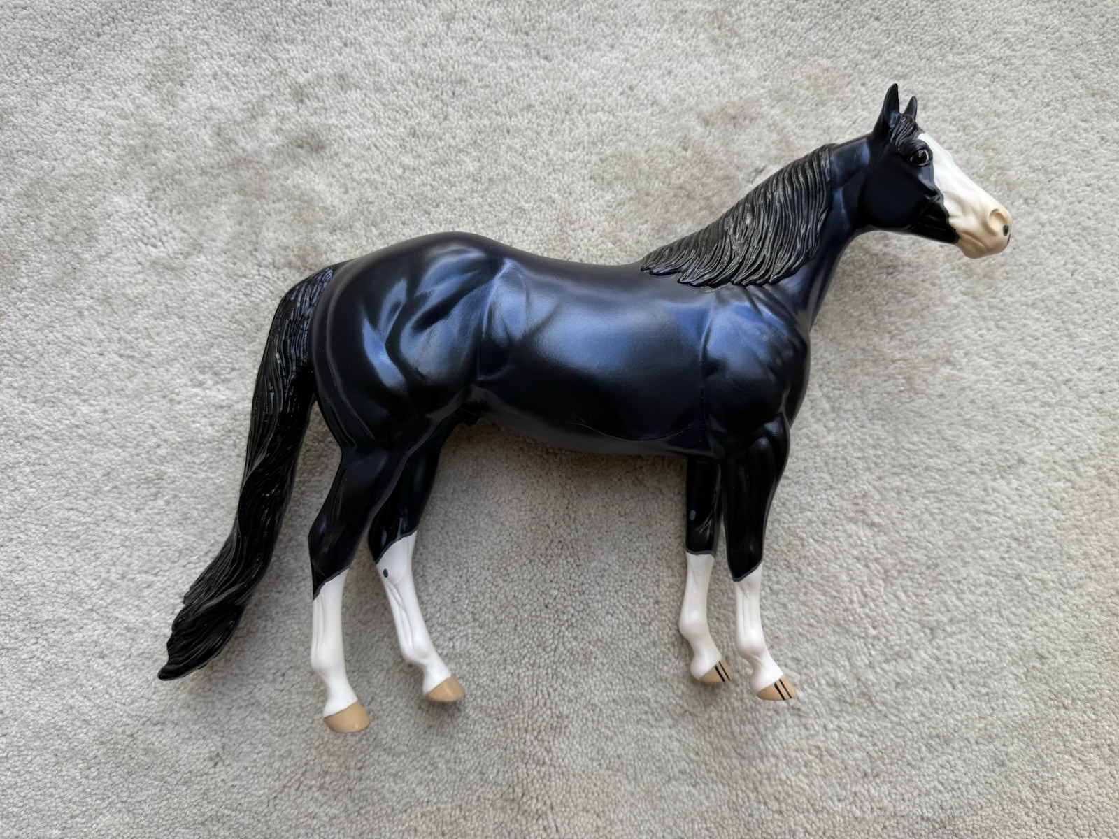 Retired Peter Stone Ideal Stock Horse “Cerulean Nobleman” Satin Black Blue SR