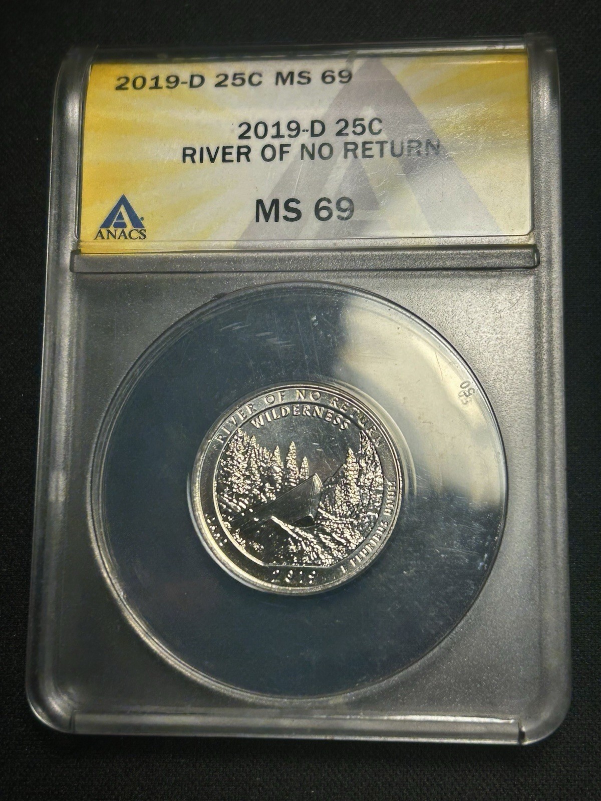 2019-D ANACS MS69 River Of No Return National Park Quarter POP 1 None Higher