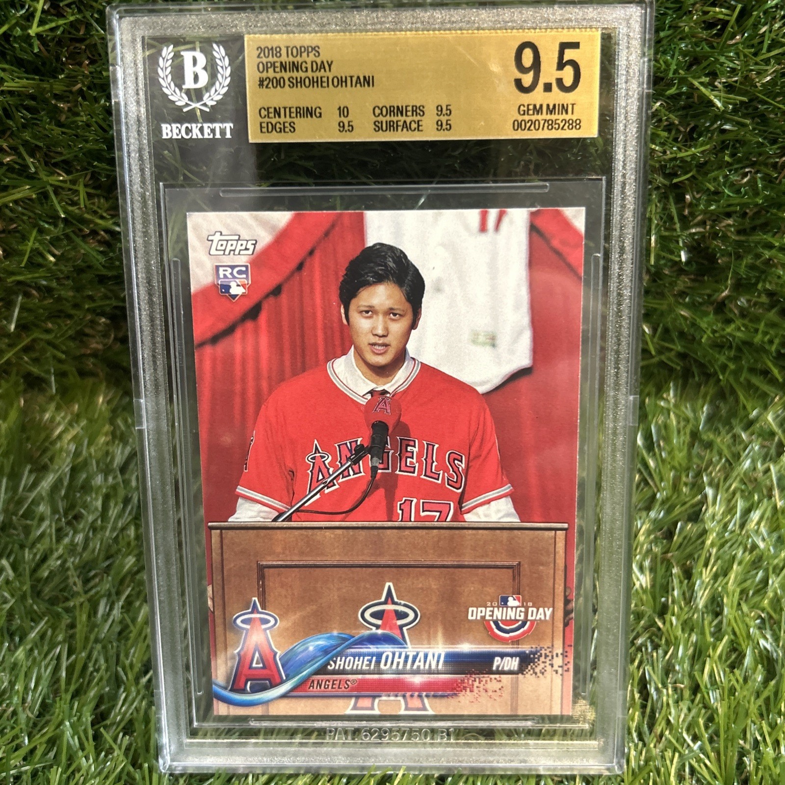 Shohei Ohtani 2018 Topps Opening Day #200 Rookie BGS 9.5 - NEW SLAB True GEM