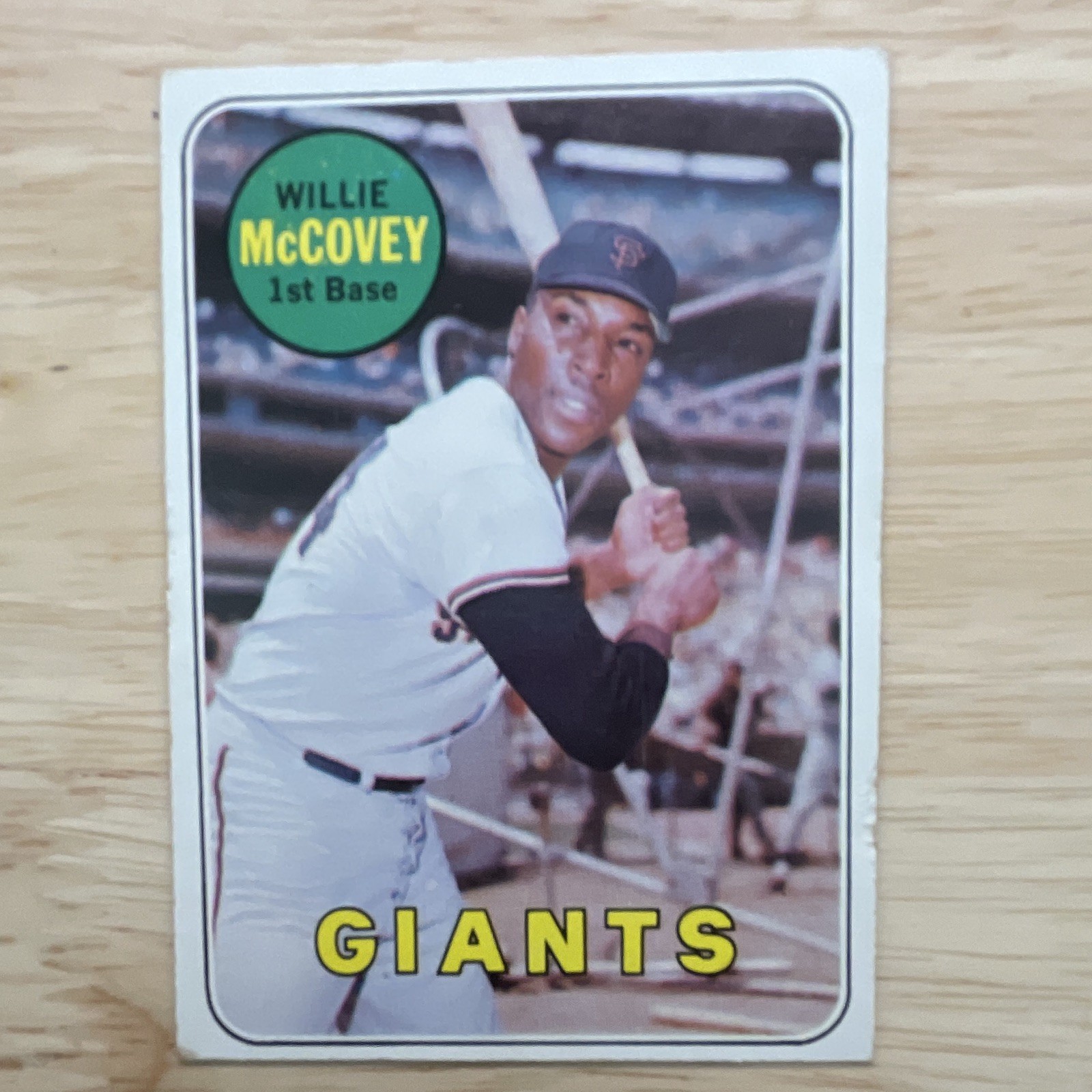 1969 Topps Willie McCovey #440 Yellow Last Name 1969 Topps Willie McCovey #440 Yellow Last Name