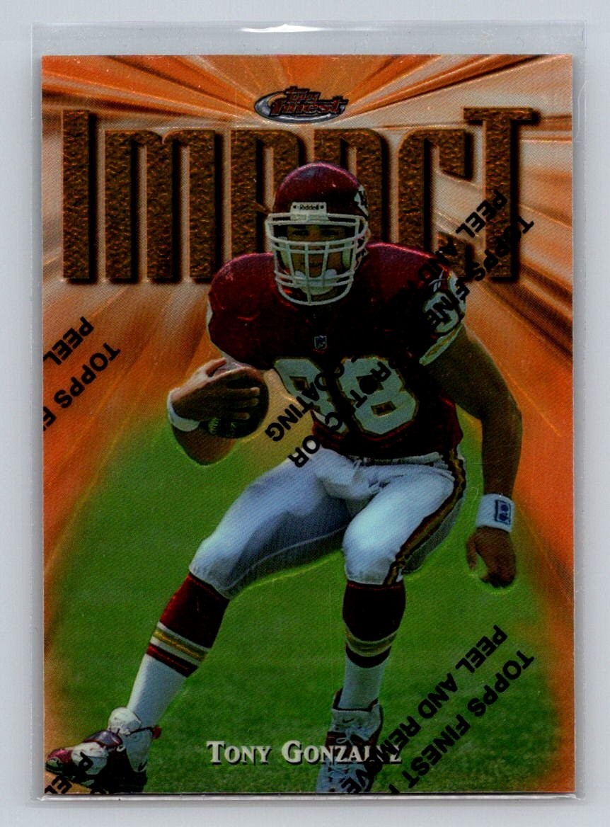 1997 Topps Finest - Tony Gonzalez #269 Rookie 1997 Topps Finest - Tony Gonzalez #269 Rookie