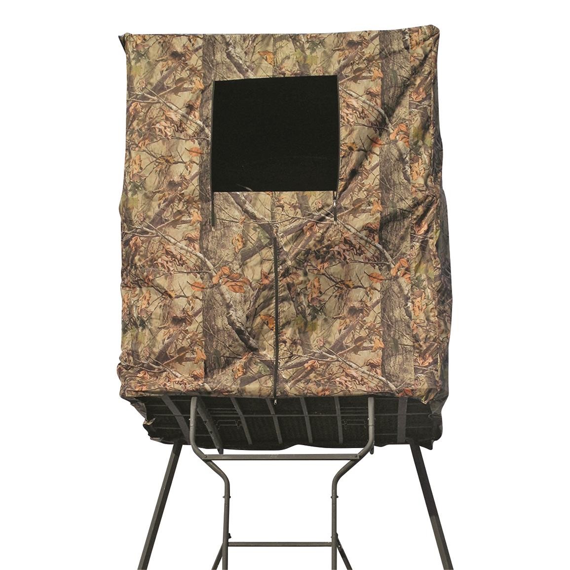 Outdoor 2-Man Tower Hunting Blind Camo Steel Frame Deer Weatherproof Big Game