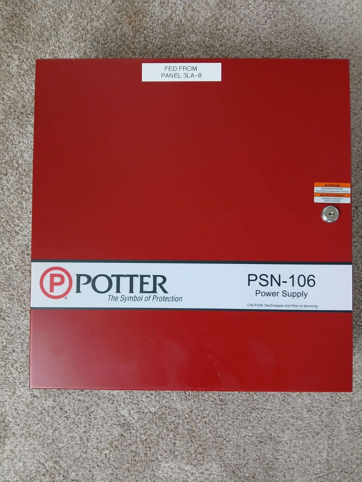Potter PSN-106 10A 6-Output Power Supply NAC Power Expander 120VAC Enclosure