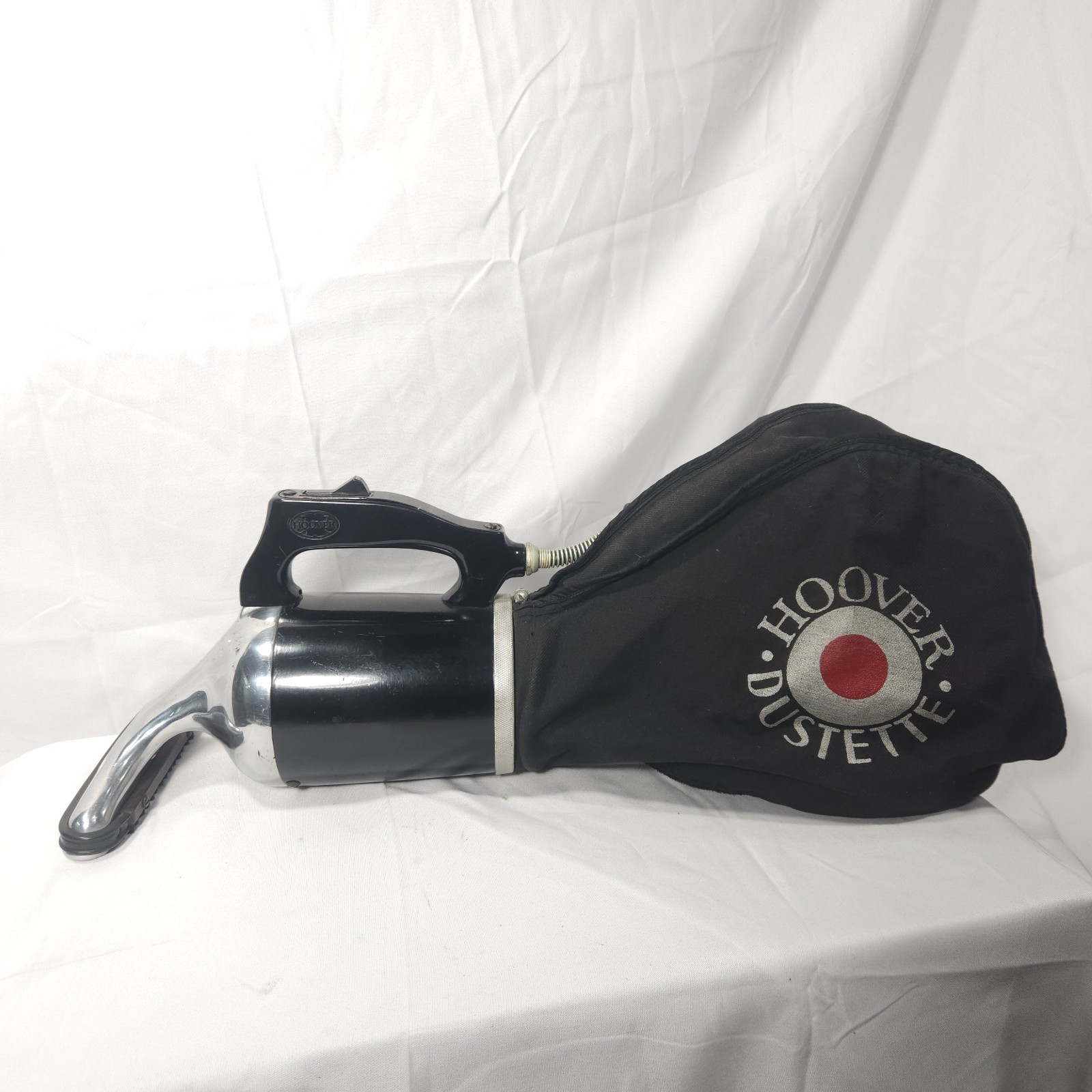 Vintage Hoover Dustette 125 Handheld Vacuum Cleaner Black Made In USA Works