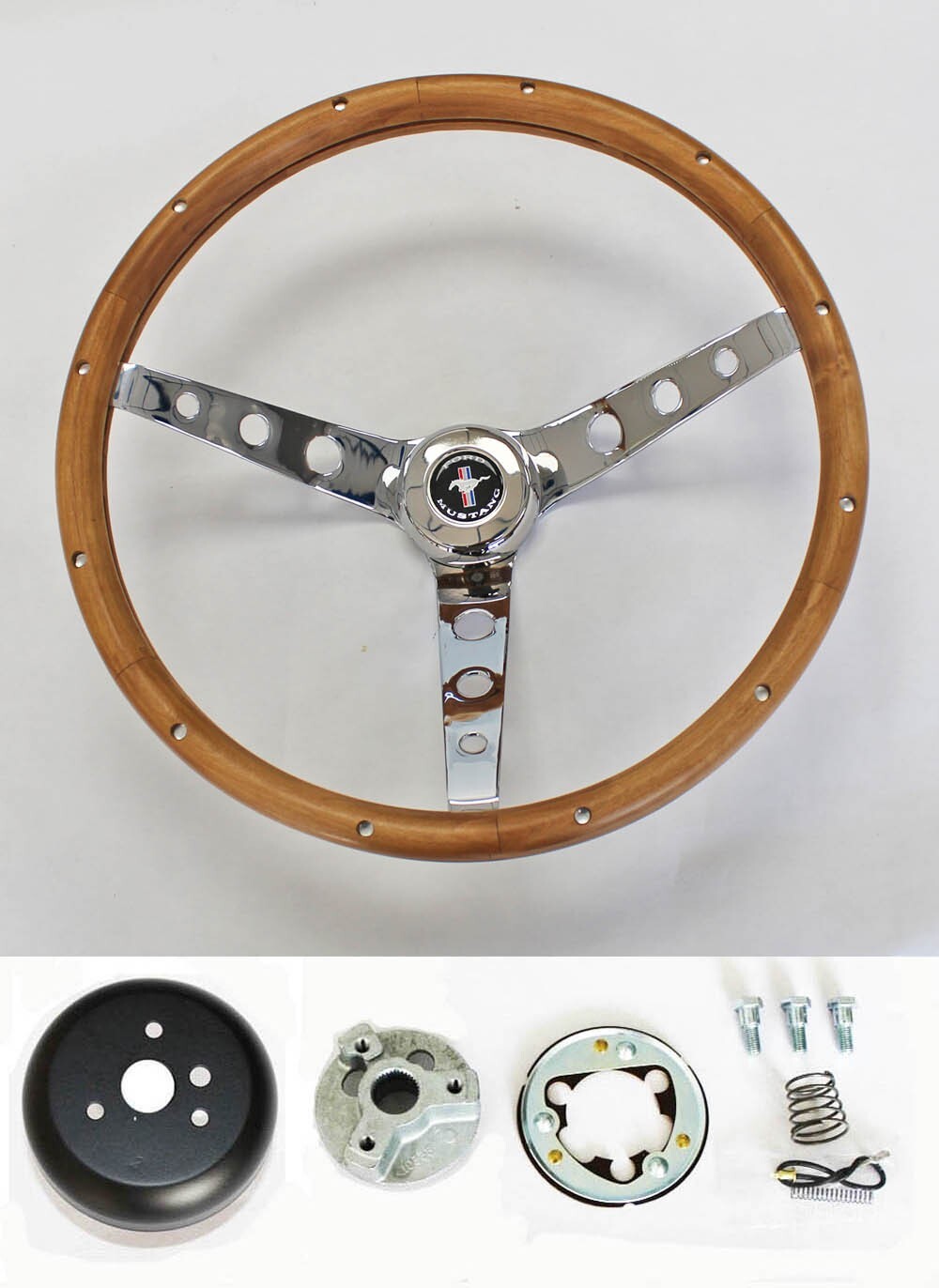 New 1965-1969 Ford Mustang Grant Steering Wheel Wood 15 New 1965-1969 Ford Mustang Grant Steering Wheel Wood 15