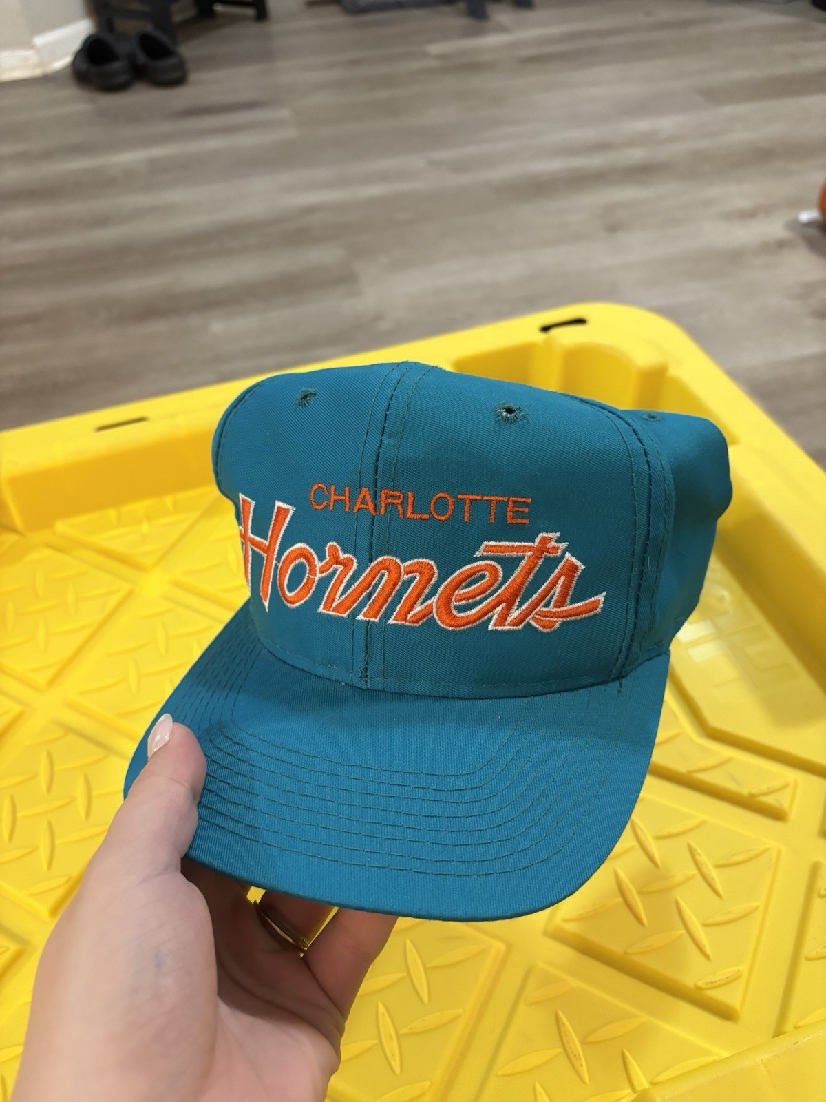 Vintage 90's Sports Specialties The Pro Charlotte Hornets Script SnapBack Hat