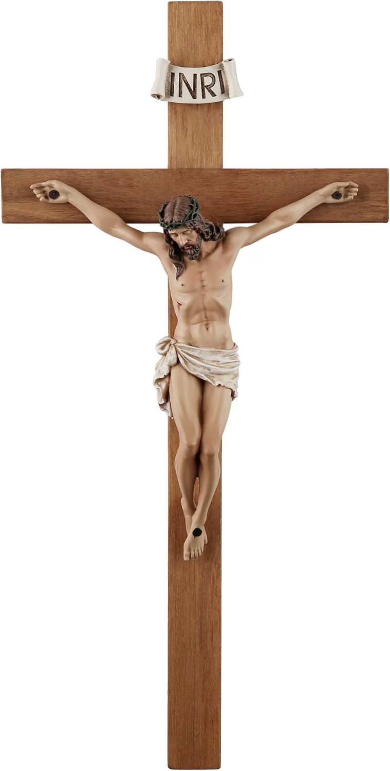 Large Jesus Christ on Cross Crucifix Religious Christian Wall Art Gift 14 inch Large Jesus Christ on Cross Crucifix Religious Christian Wall Art Gift 14 inch
