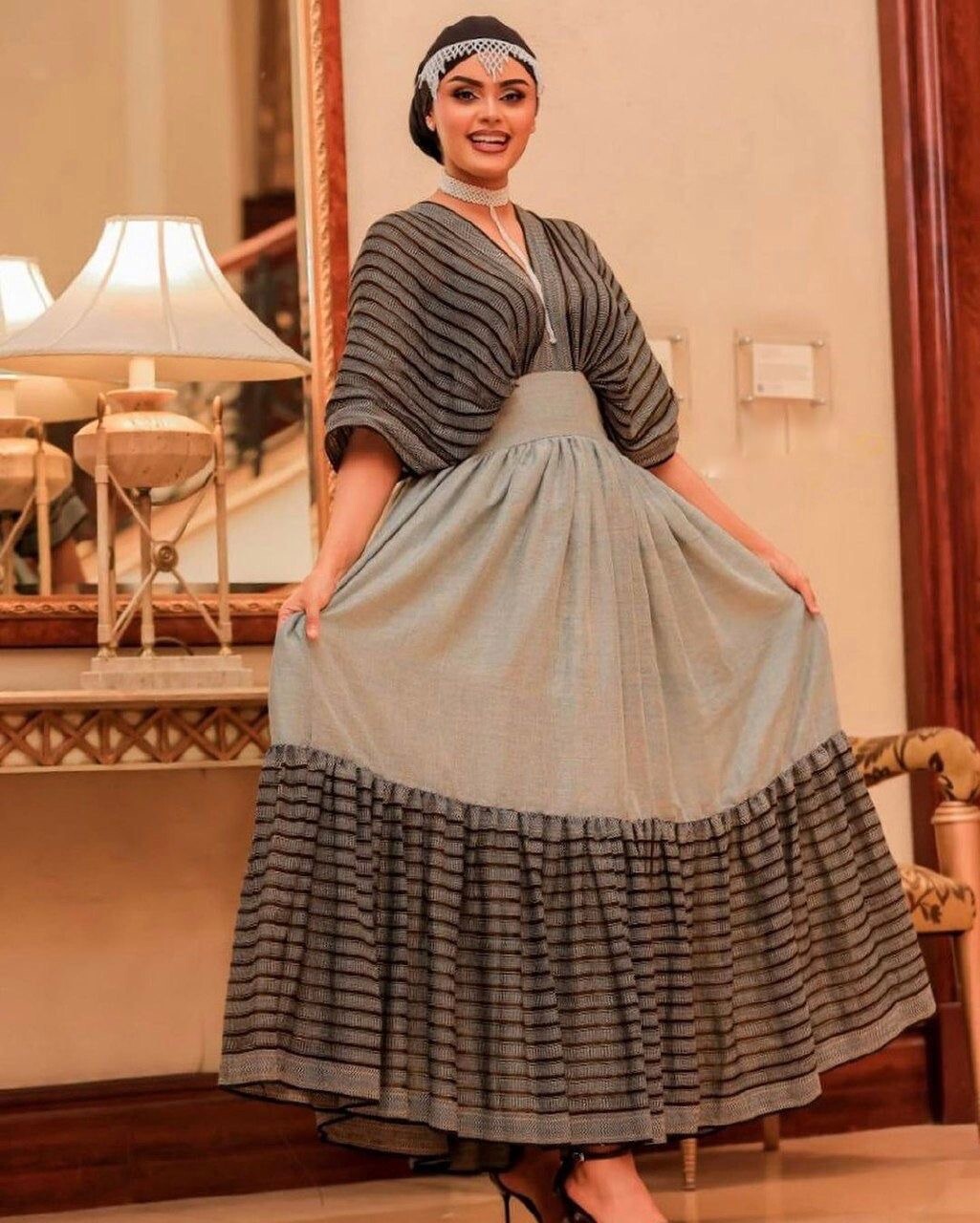 Stunning Ethiopian Oromo Dressin Black