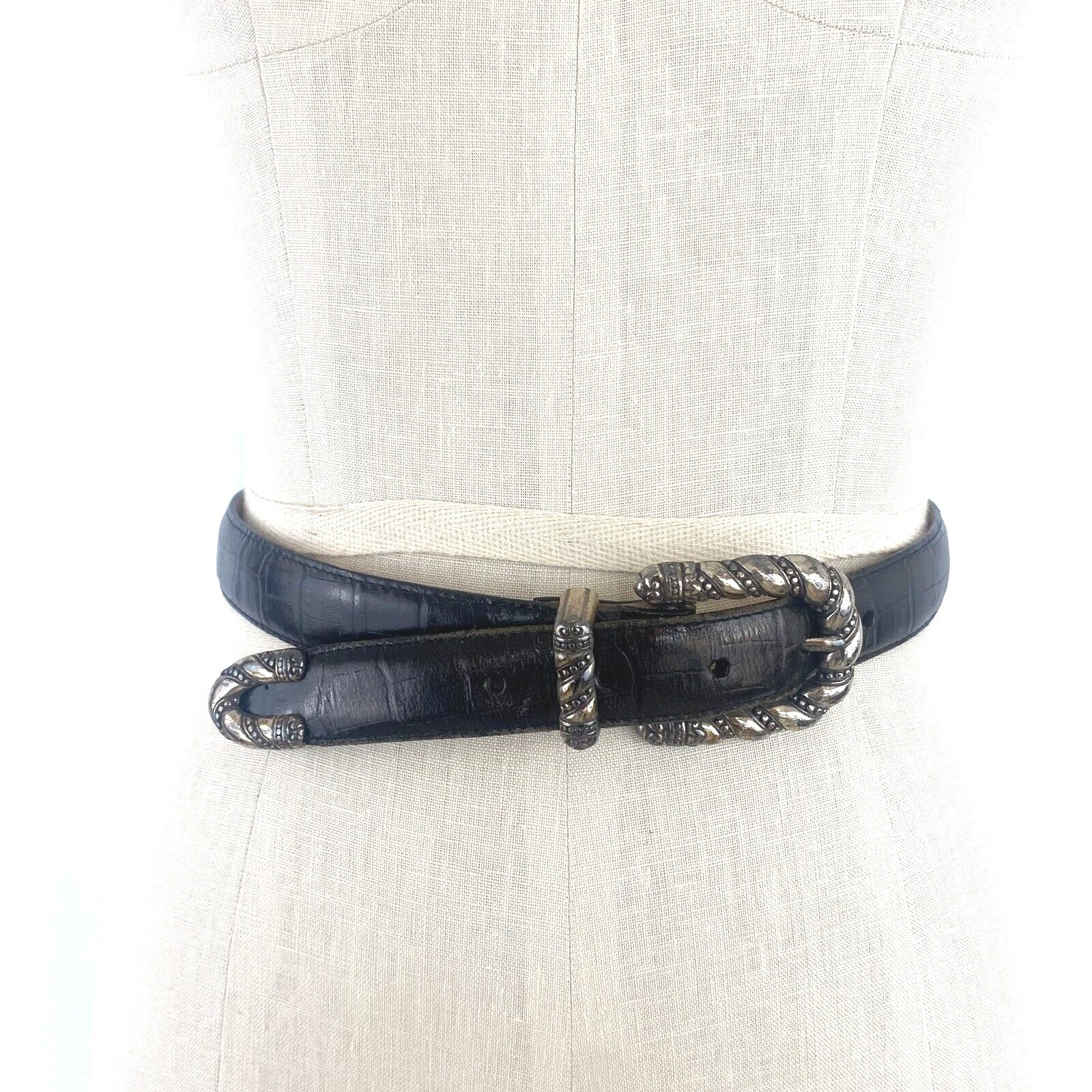Brighton Women\'s Black Leather Belt 1\