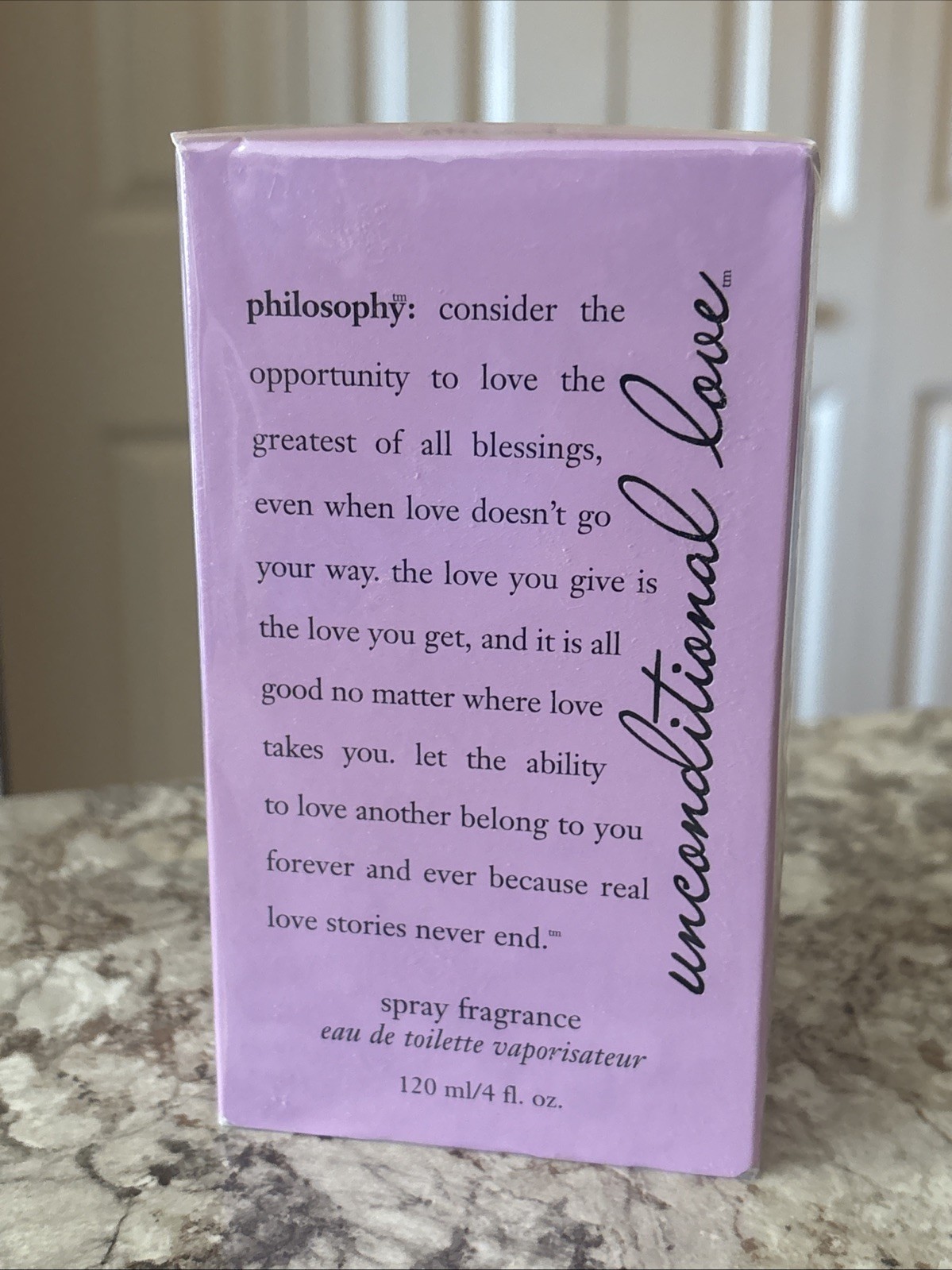 Philosophy Unconditional Love Classic Eau de Toilette 4 FL OZ SEALED Philosophy Unconditional Love Classic Eau de Toilette 4 FL OZ SEALED