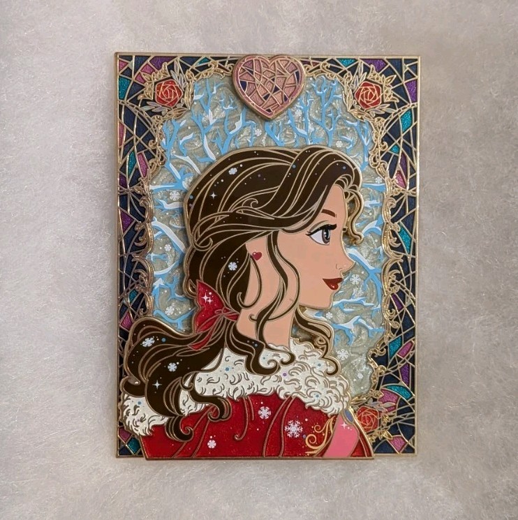 Beauty And The Beast Winter Belle Jumbo Profile Fantasy Pin