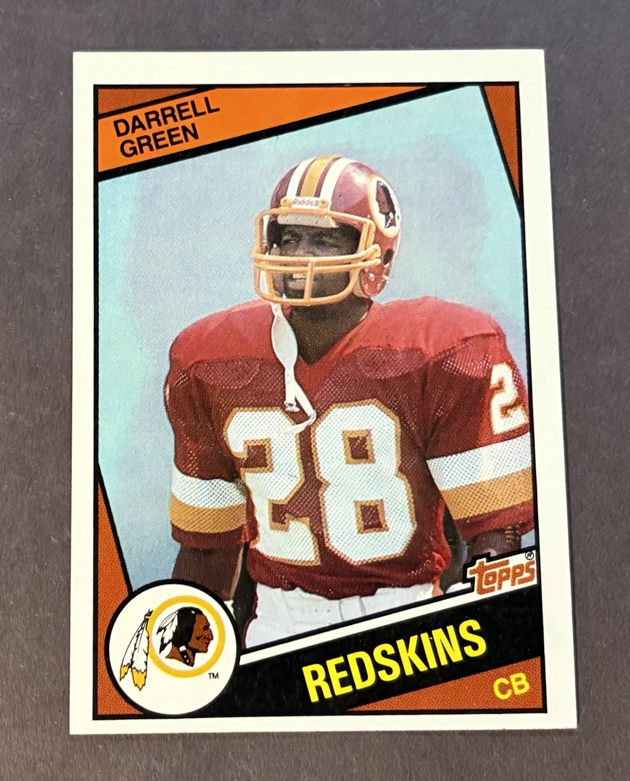 1984 Topps NFL Darrell Green #380 Redskins Rookie RC HOF NR MT - MT 1984 Topps NFL Darrell Green #380 Redskins Rookie RC HOF NR MT - MT