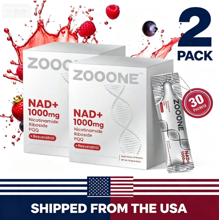 2x ZOOONE NAD+1000mg Nicotinamide Riboside Resveratrol PQQ 30 Packets Anti-Aging 2x ZOOONE NAD+1000mg Nicotinamide Riboside Resveratrol PQQ 30 Packets Anti-Aging