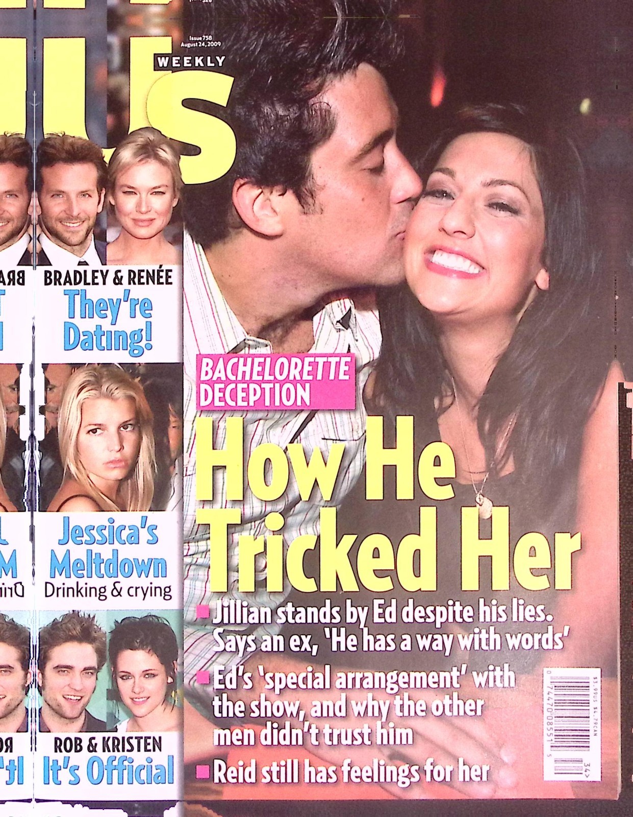 US WEEKLY 8-24-09 BACHELORETTE DECEIPTION  ROB & KRISTEN JESSICAS MELTDOWN B2073