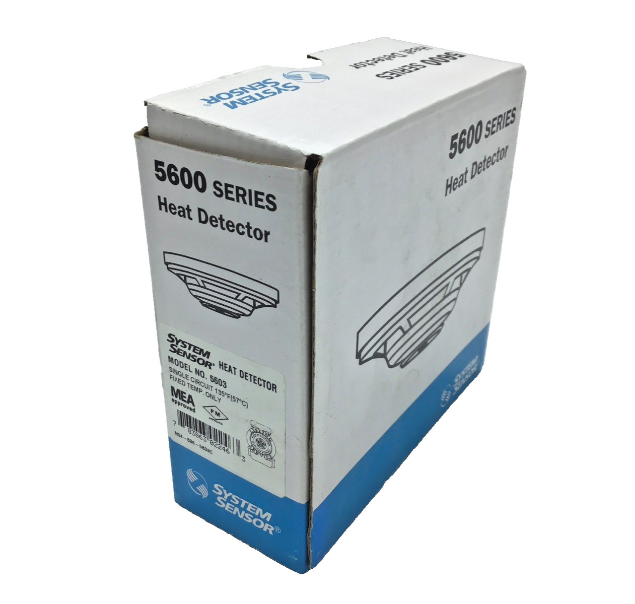 System Sensor 5603 Fire Alarm Heat Detector (White)