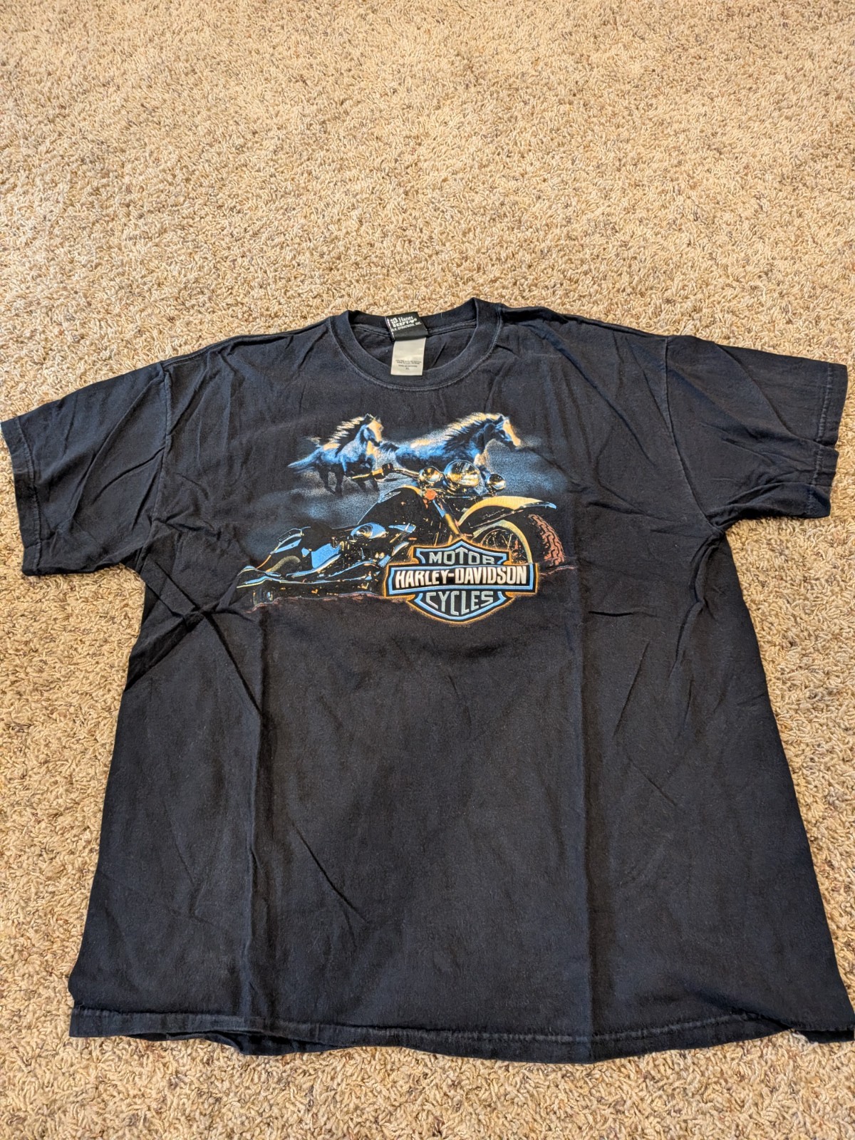 harley davidson shirt xl vintage Louisville KY Horses Hanes Beef y