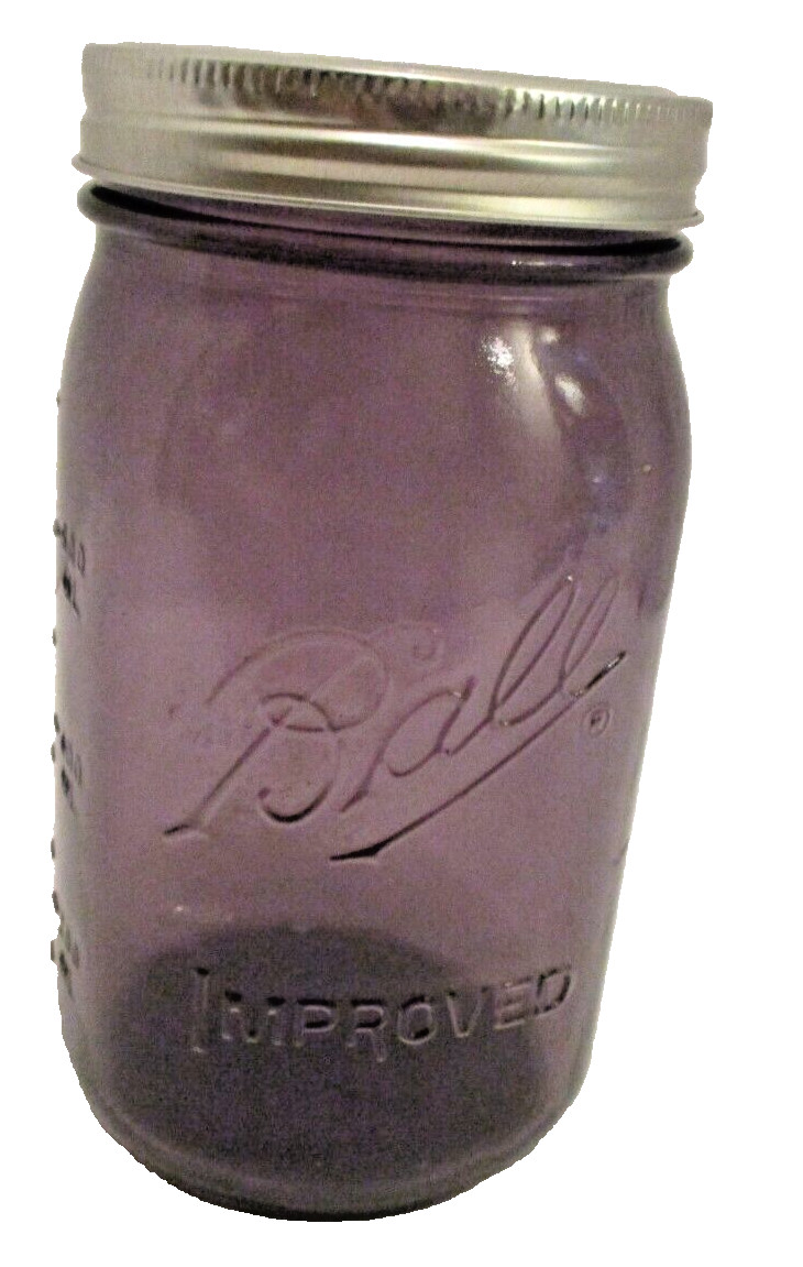 Ball Purple Quart Jar 100th Anniversary Vintage 1913-1915Wide Mouth (SKU# 2279) Ball Purple Quart Jar 100th Anniversary Vintage 1913-1915Wide Mouth (SKU# 2279)