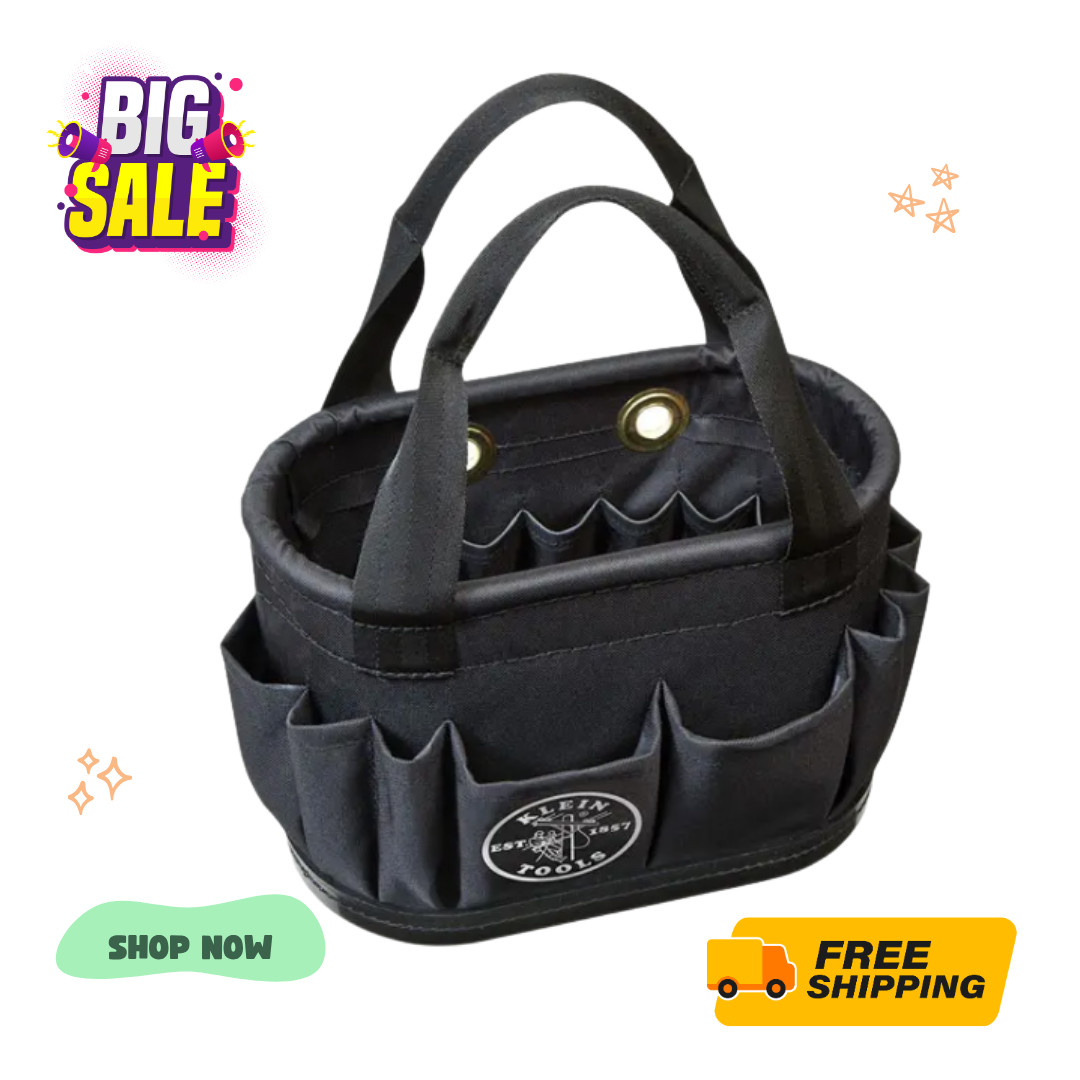 [FASH SALE] Klein Tools 5144BHB14OS 29-Pocket Hard-Body Aerial Bucket NEW