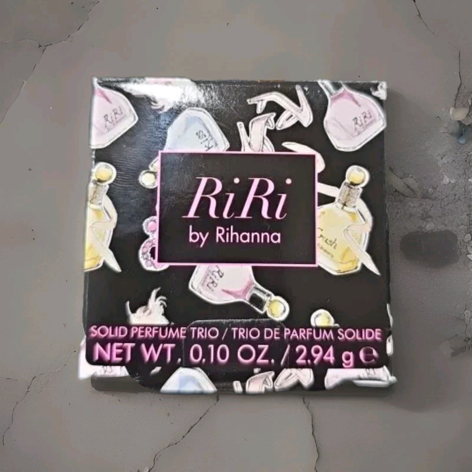 New RiRi By Rihanna Solid Perfume Trio .10 Oz Includes Riri, Crush & Kiss New RiRi By Rihanna Solid Perfume Trio .10 Oz Includes Riri, Crush & Kiss