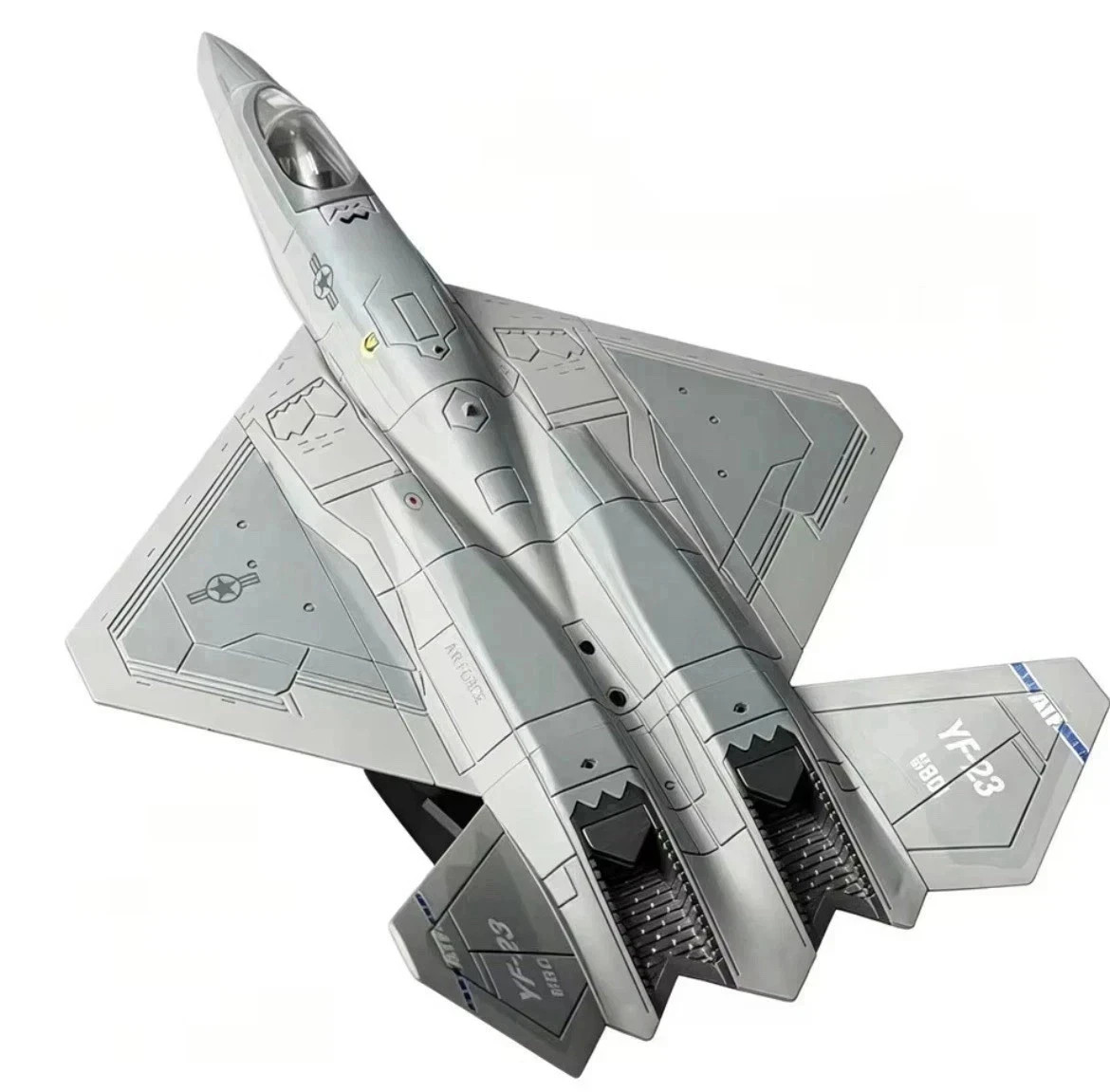 1:72 YF-23 Stealth Fighter Building Blocks 21cm Military Jet Model Kit No Glue