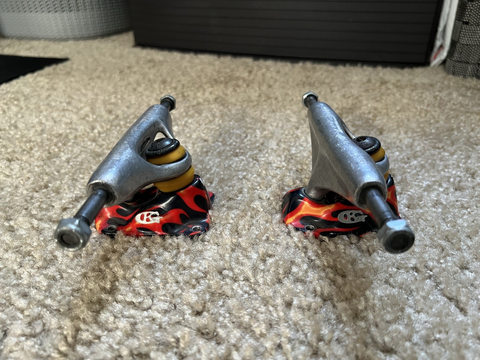 Grind King 129mm Vintage Inverted Kingpin 90s 2000s Skateboard Trucks