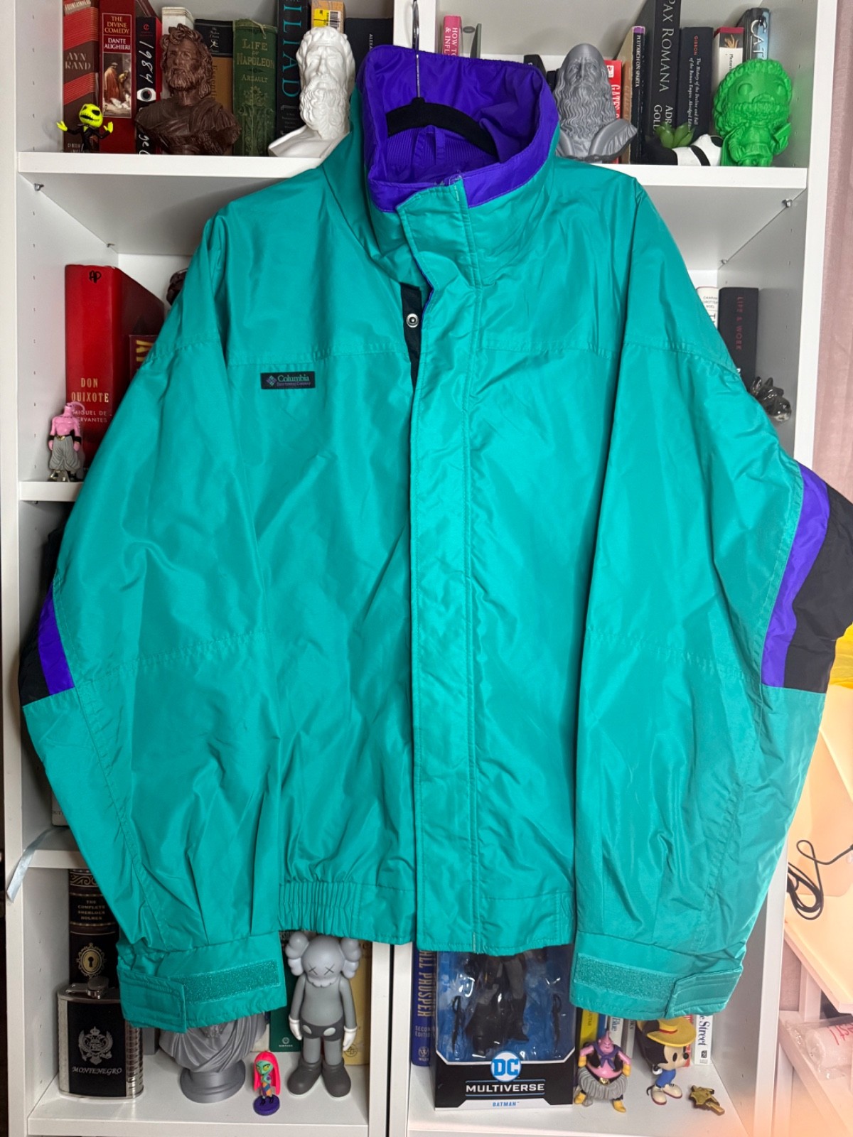 Vintage COLUMBIA Mens Lightweight BUGABOO Windbreaker Jacket 3-Pocket XL Green
