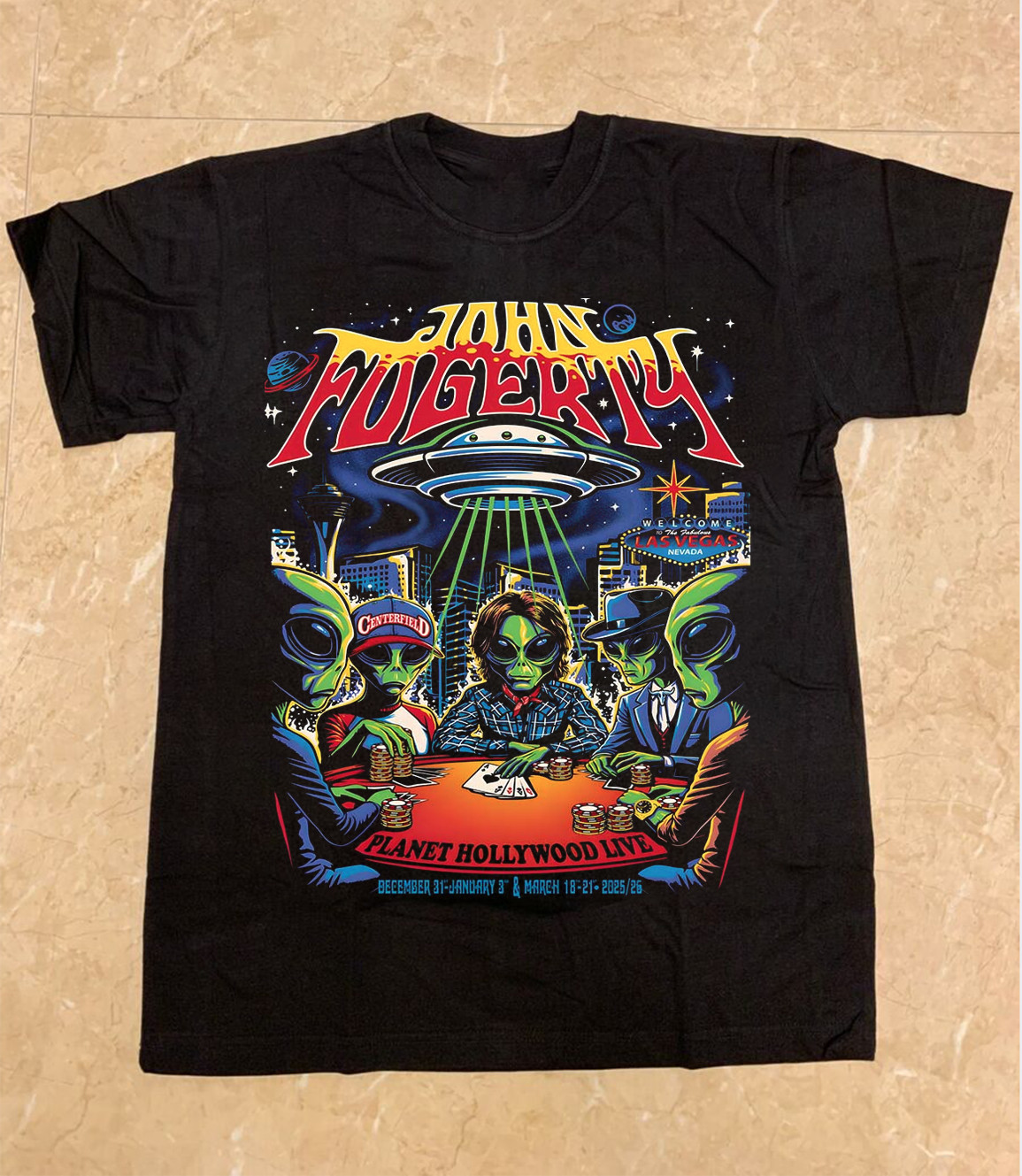 Rare John Fogerty Tour Gift For Fan T-shirt Full Size S-5XL TU1710