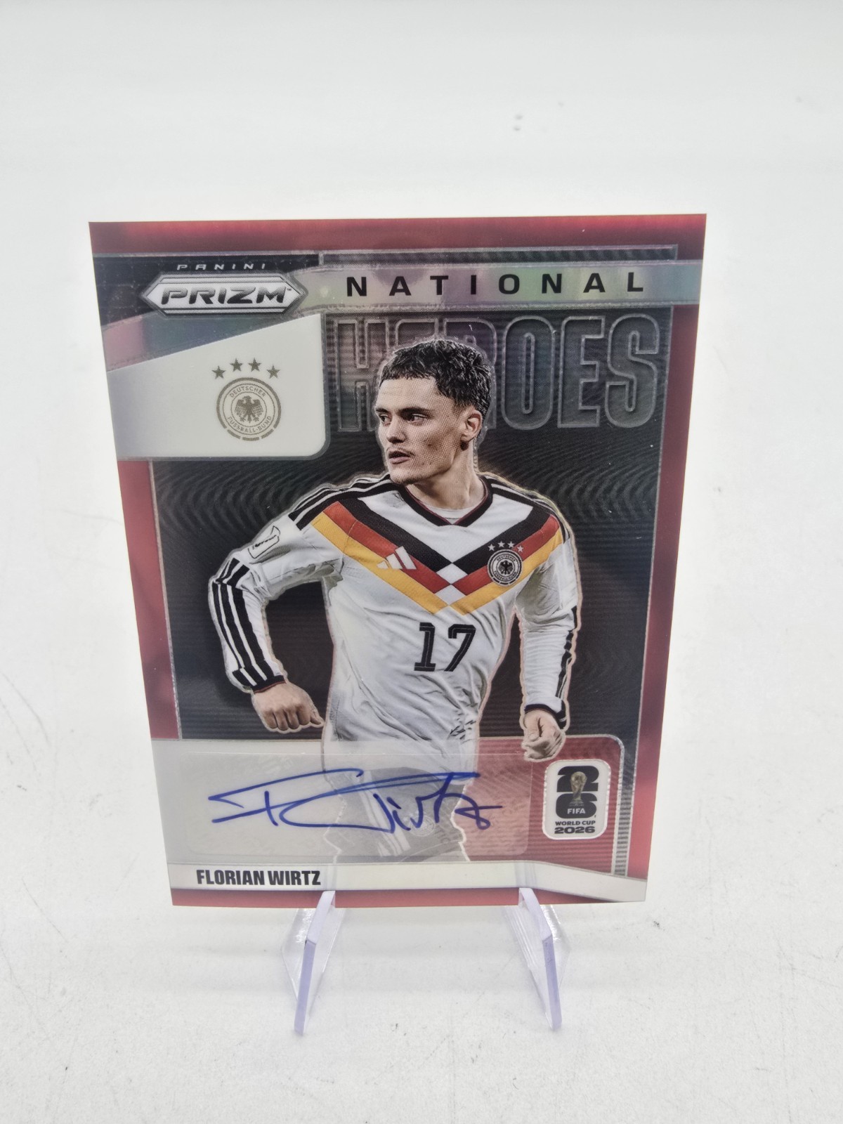 2026 Prizm World Cup National Heroes Red Prizm #NH-FW Florian Wirtz Auto 32/99 2026 Prizm World Cup National Heroes Red Prizm #NH-FW Florian Wirtz Auto 32/99