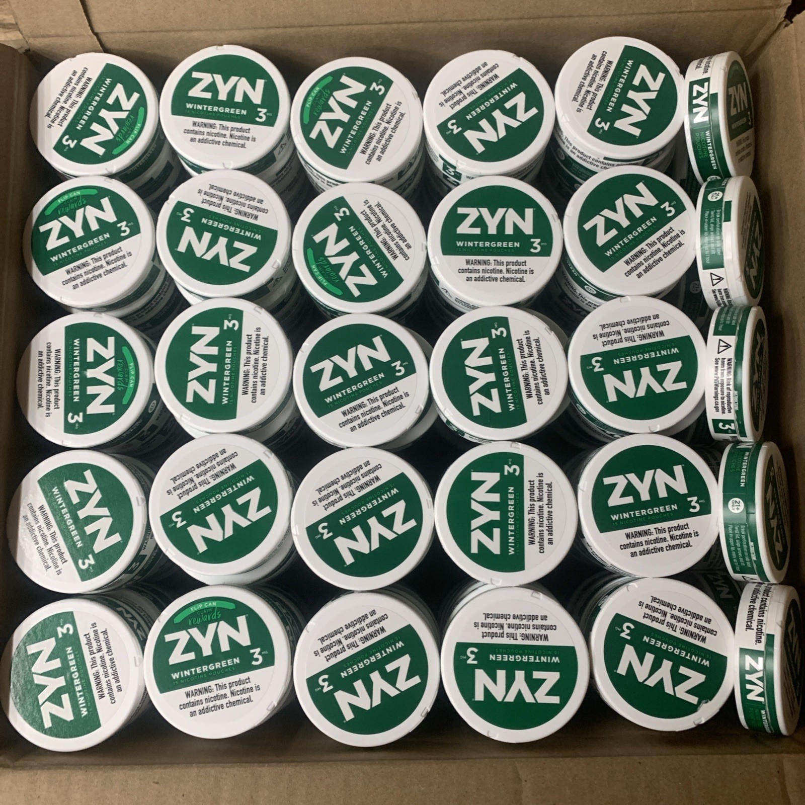 Zyn Can Lot 165 EMPTY Cans UNUSED REWARDS CODES