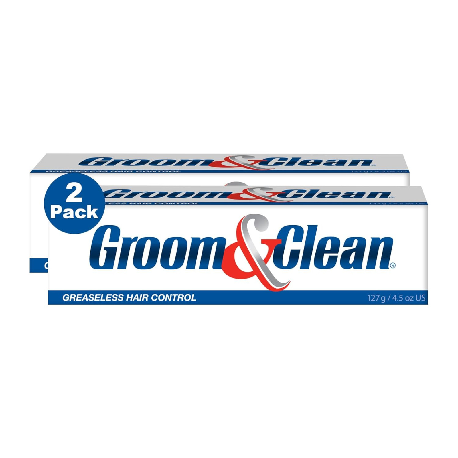 Groom & Clean Hair Control Cream 4.5 Oz (Pack of 2) - Men\'S Hair Styling Cream