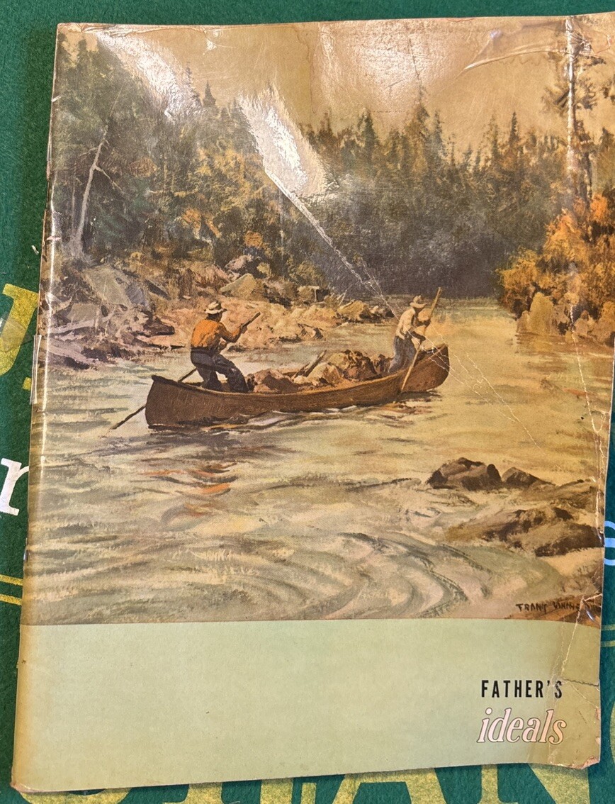 Vtg “Father’s Ideals” PB By Van Hooper Pro’s & Poetry 1947.