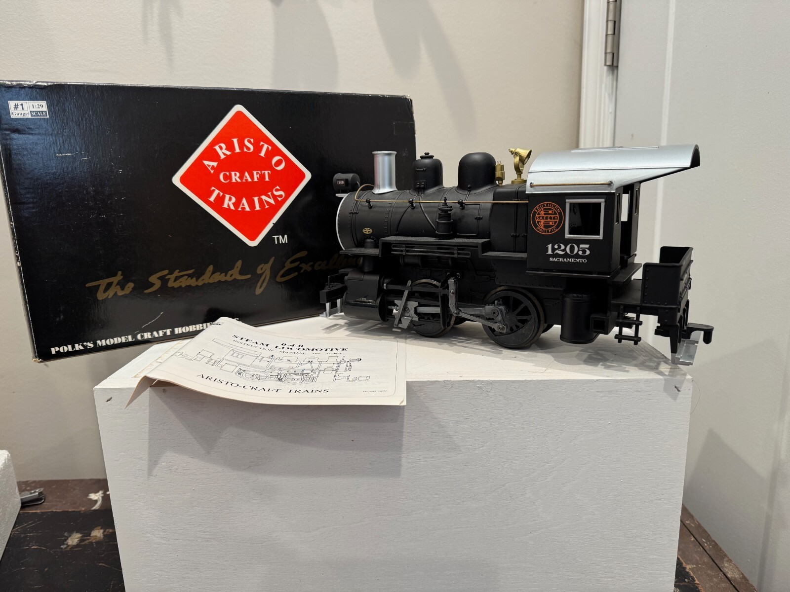 Vintage ART Aristocraft Southern Pacific 0-4-0 Loco G Scale
