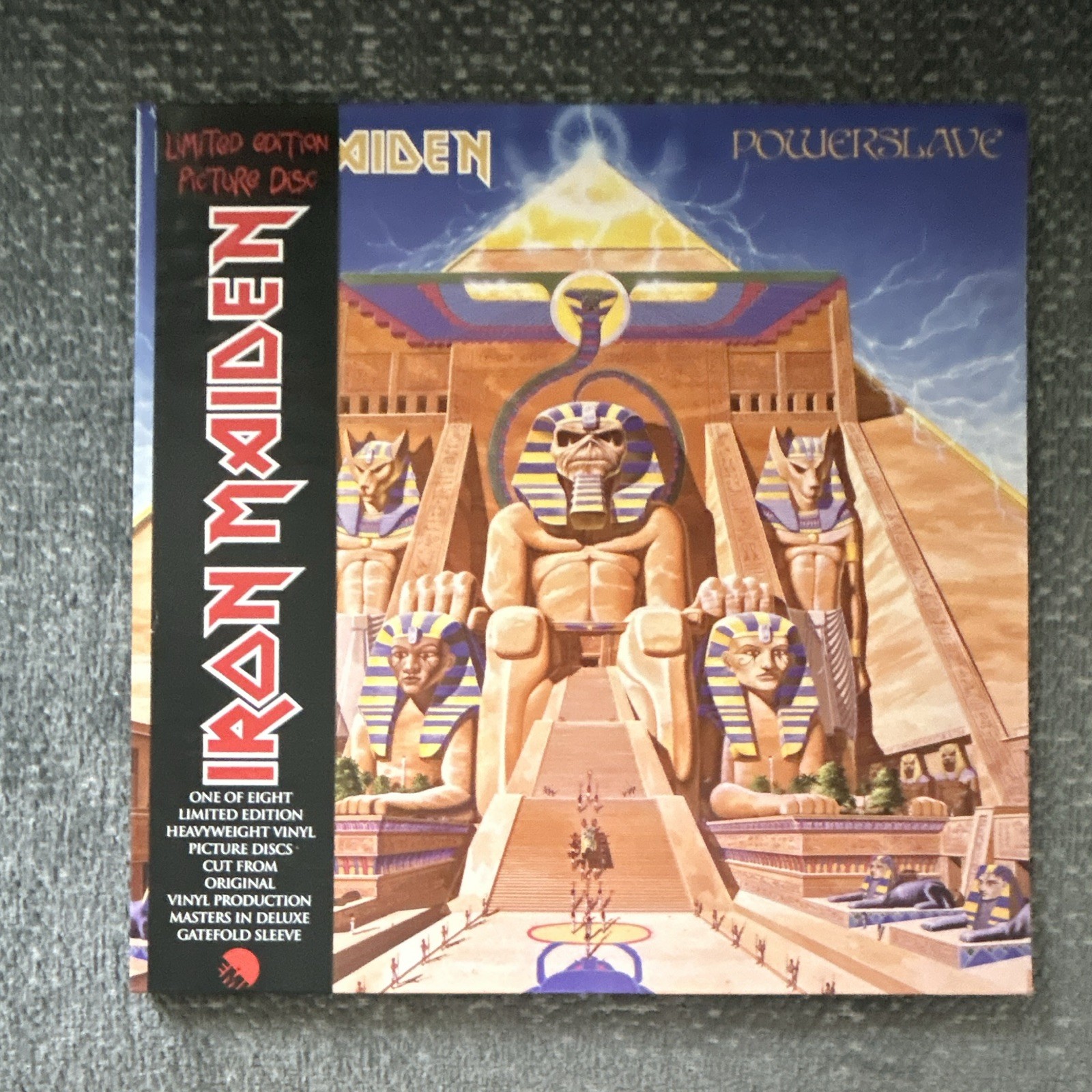 Iron Maiden Powerslave EMI Limited Edition Picture Disc Vinyl LP Gatefold Iron Maiden Powerslave EMI Limited Edition Picture Disc Vinyl LP Gatefold