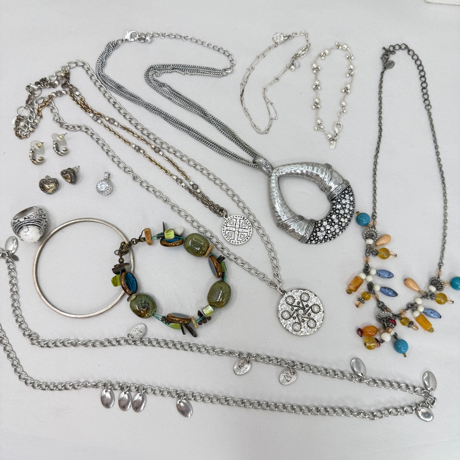 Premier Designs Mixed Jewelry Lot of 12 Necklaces Bracelets Earrings Boho