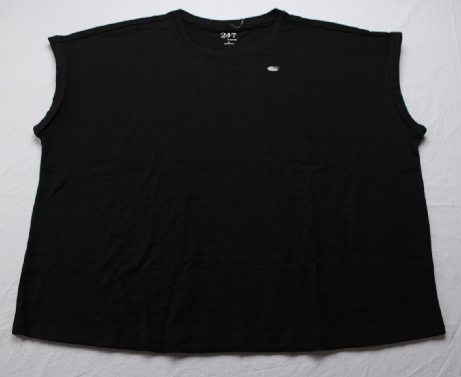 Maurices Women\'s Plus Size 24/7 Textured Clara Tee Shirt BL1 Black Size 3X NWT