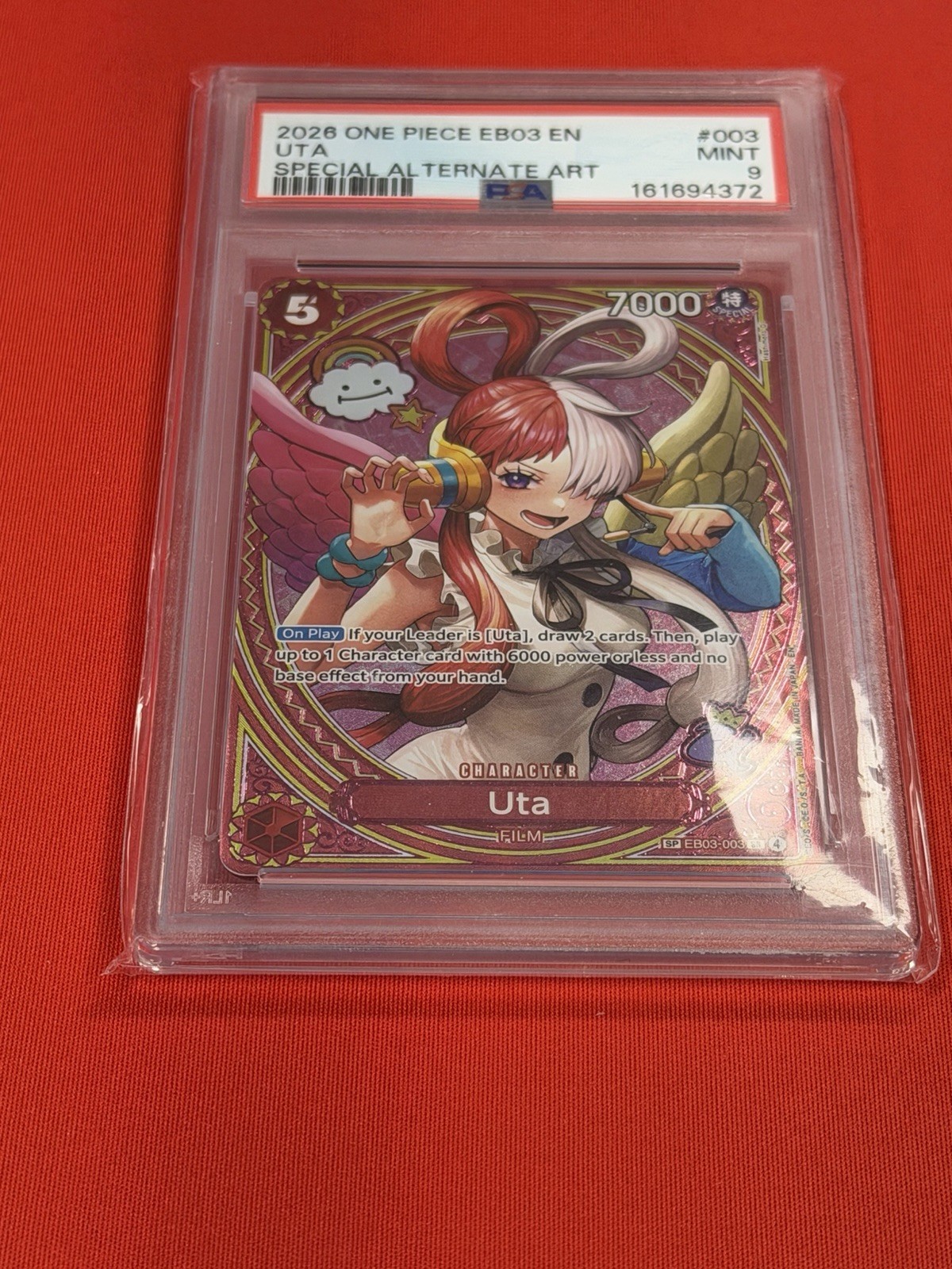Uta SP PSA 9 EB03 Heroines #003 One Piece Card English Uta SP PSA 9 EB03 Heroines #003 One Piece Card English