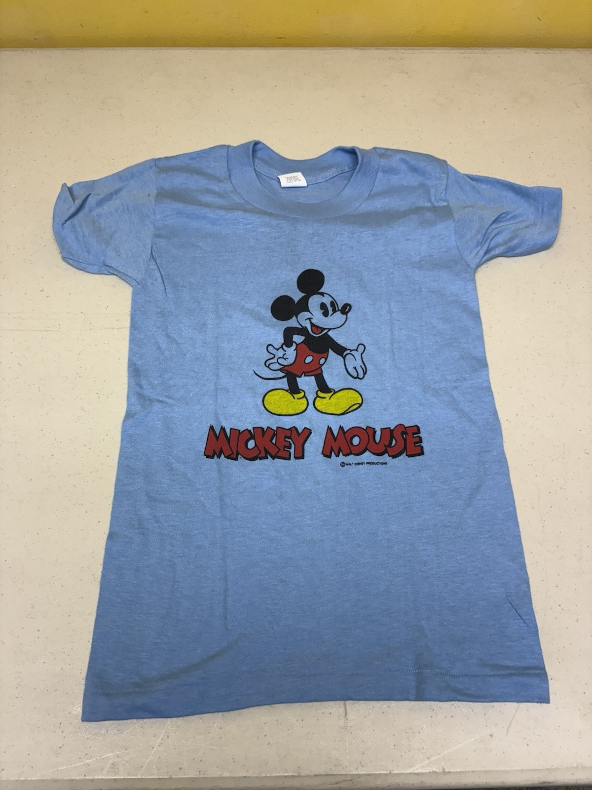 Vintage Kids Youth Disney Mickey Mouse Shirt Cartoon Blue