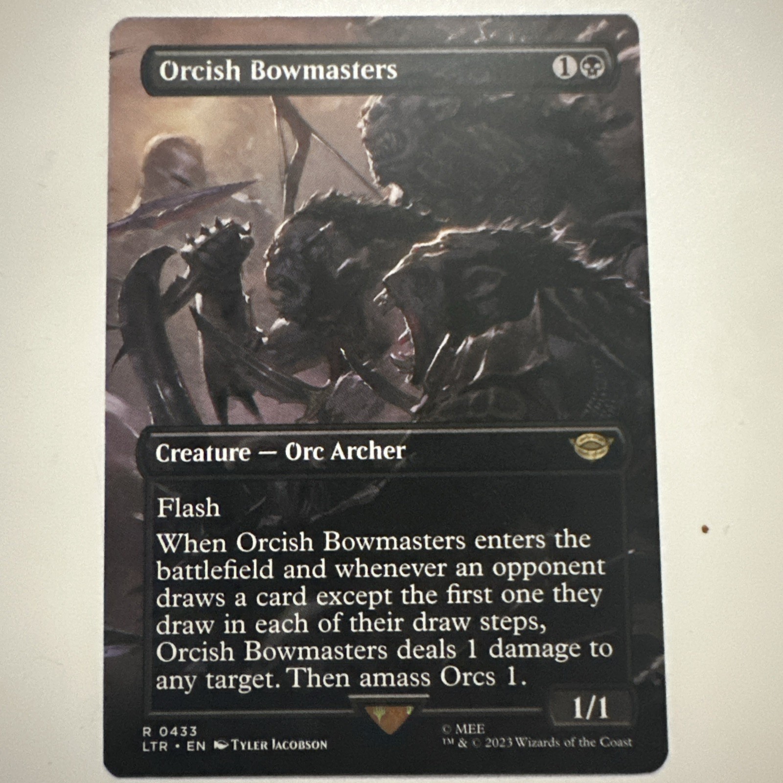 Orcish Bowmasters (Borderless) Universes Beyond: the Lord of the Rings: Tales of Orcish Bowmasters (Borderless) Universes Beyond: the Lord of the Rings: Tales of