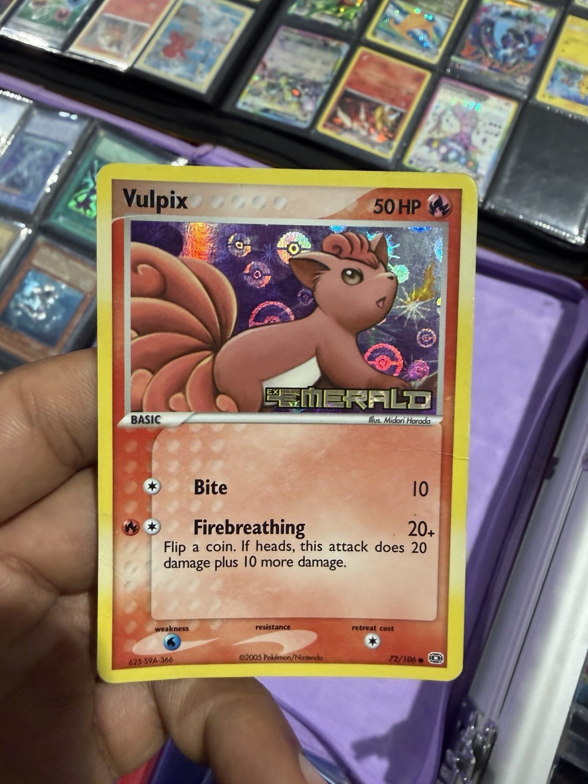 Vulpix 72/106 Emerald Reverse Holo Vulpix 72/106 Emerald Reverse Holo