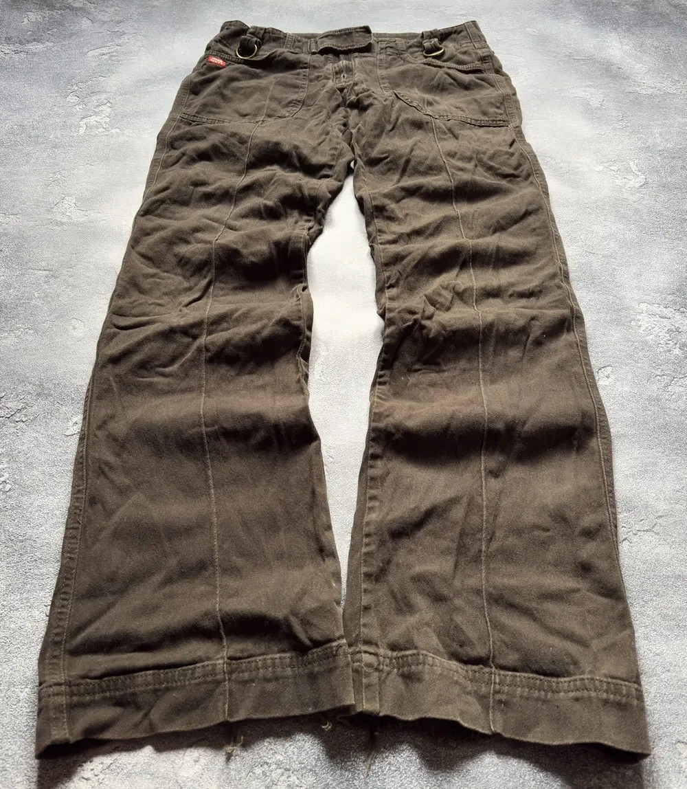 Crazy Vintage 00s Miss Sixty Y2K Grunge Military Bootcut Flared Pants Size 31