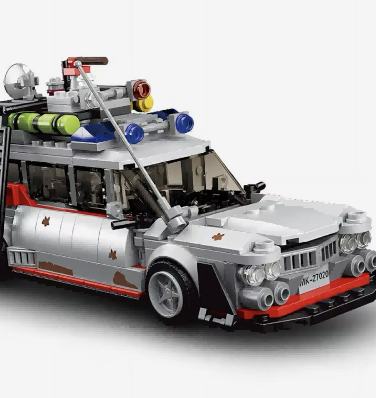 Ghostbusters ECTO-1 Building Block Set Plus 4 Mini Figures, 500+ Pcs, Ages 8+