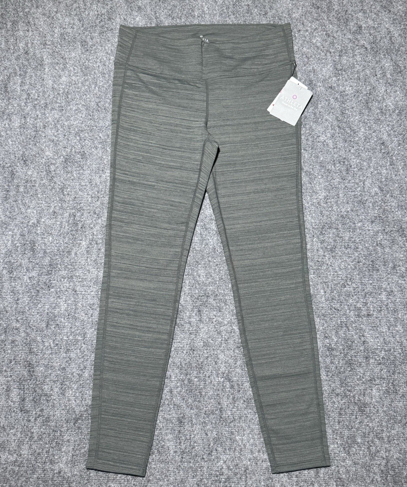 Athleta High Rise Chaturanga Tight SpaceDye Heather Gray High Rise NEW NWT