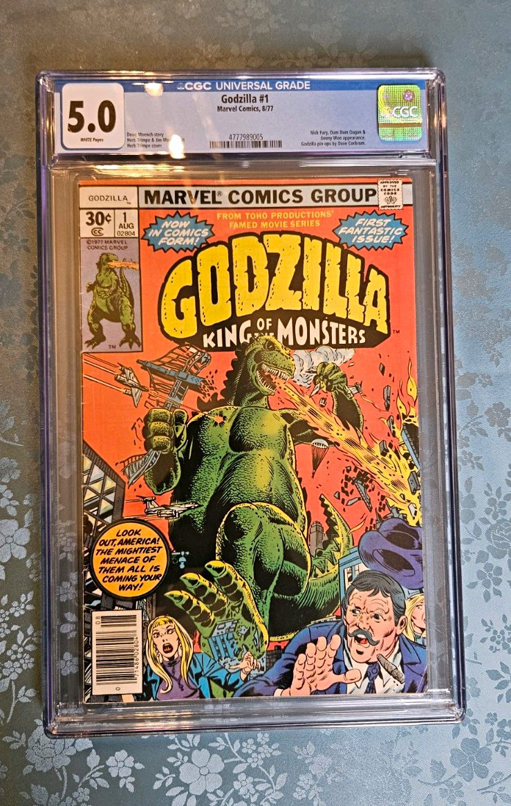 Marvel Godzilla King of the Monsters #1 (1977) CGC 5.0 Comic Book Marvel Godzilla King of the Monsters #1 (1977) CGC 5.0 Comic Book