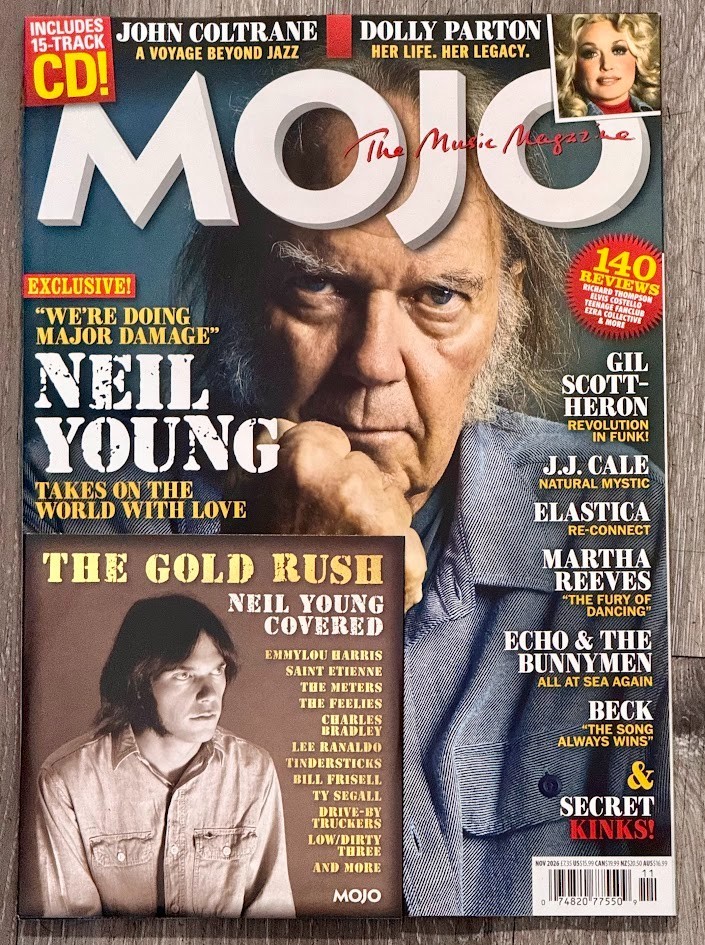MOJO MAGAZINE - NOVEMBER 2026 - NEIL YOUNG - CD -  BRAND NEW